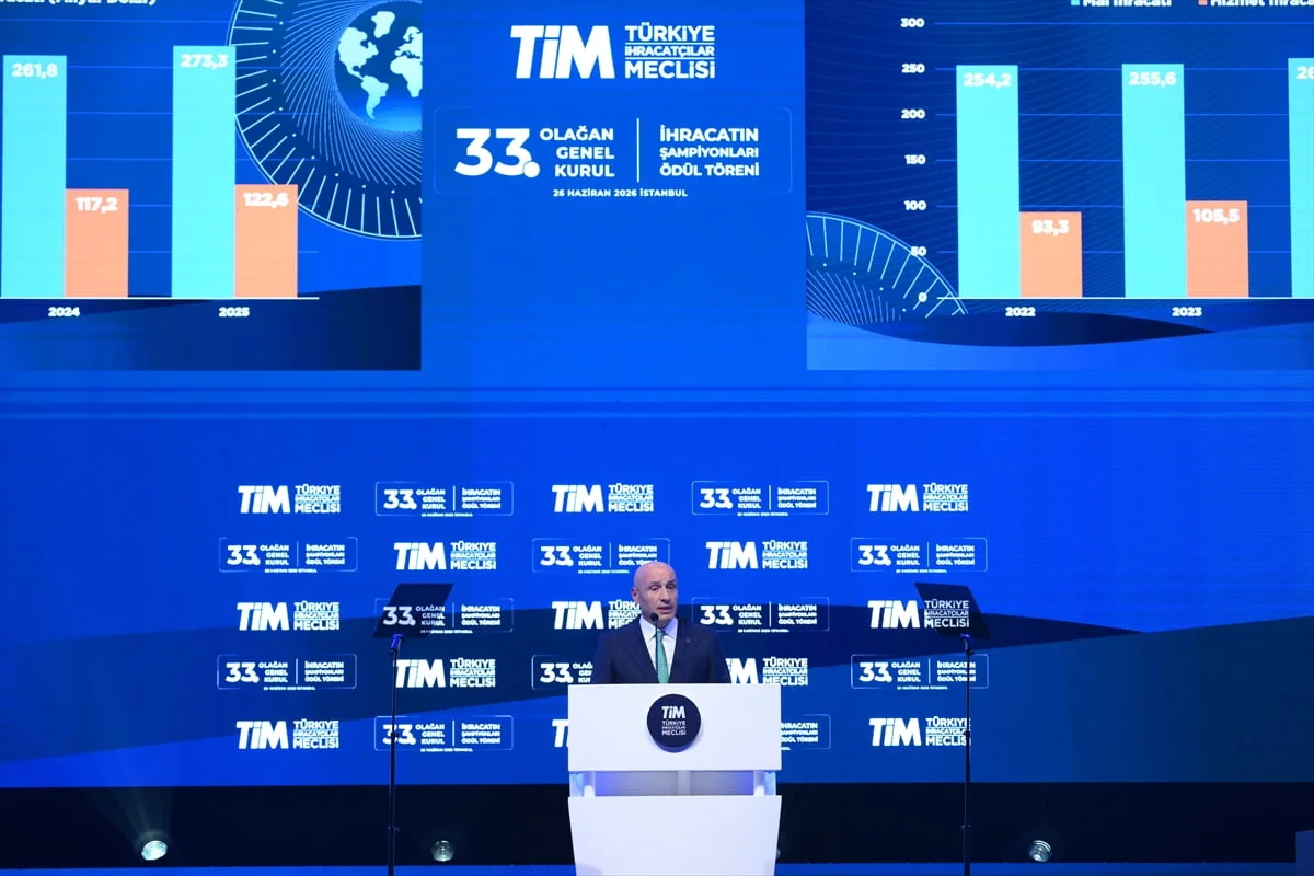 Türkiye İhracatçılar Meclisi (TİM) Başkanı Mustafa Gültepe, Haliç Kongre Merkezi'nde 'TİM 33....
