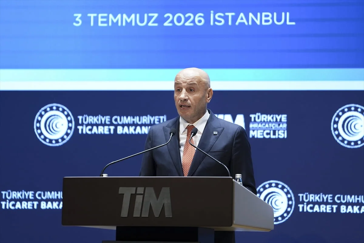 Türkiye İhracatçılar Meclisi (TİM) Başkanı Mustafa Gültepe, TİM binasında düzenlenen '2026 Yılı...